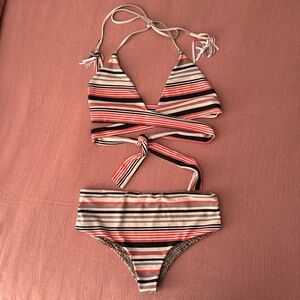 Acacia cheeky boy short wrap top bikini.